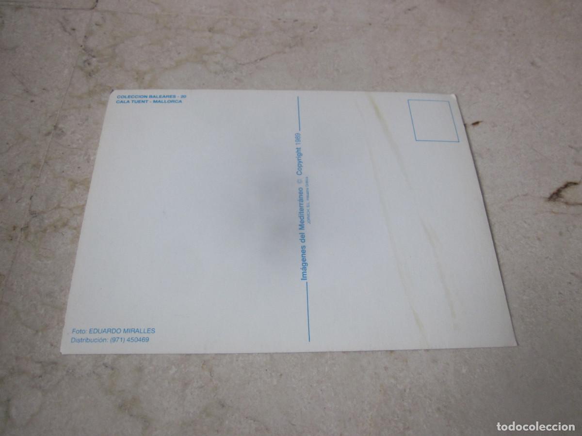 Postales: POSTAL CALA TUENT MALLORCA - 1989 - Foto 2