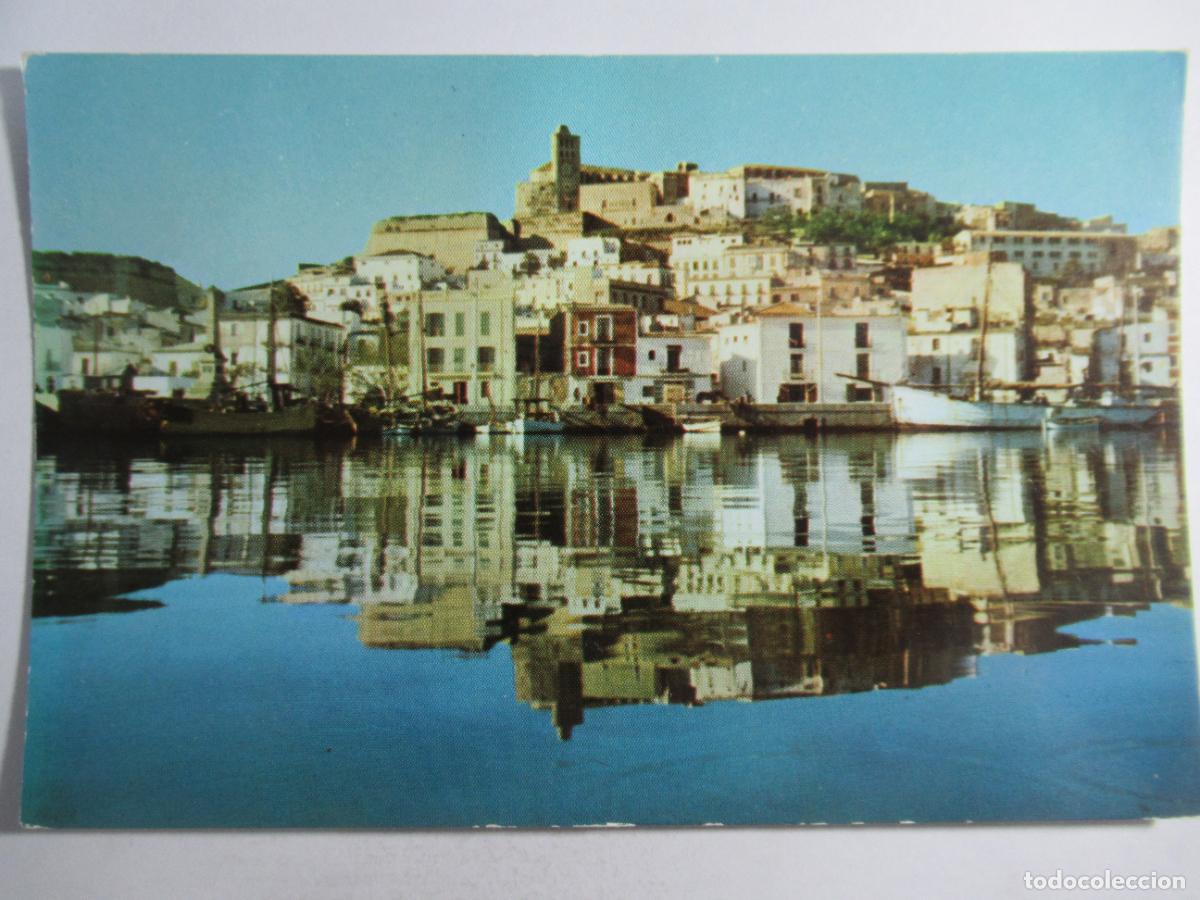 Postales: Ibiza - Reflejos en el Puerto - Circulada - Foto 1