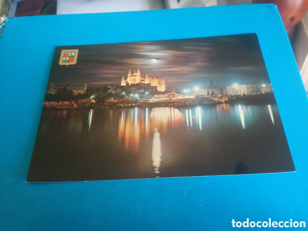 Postales: Antigua postal fotogr&aacute;fica, Palma de Mallorca, Vista Nocturna