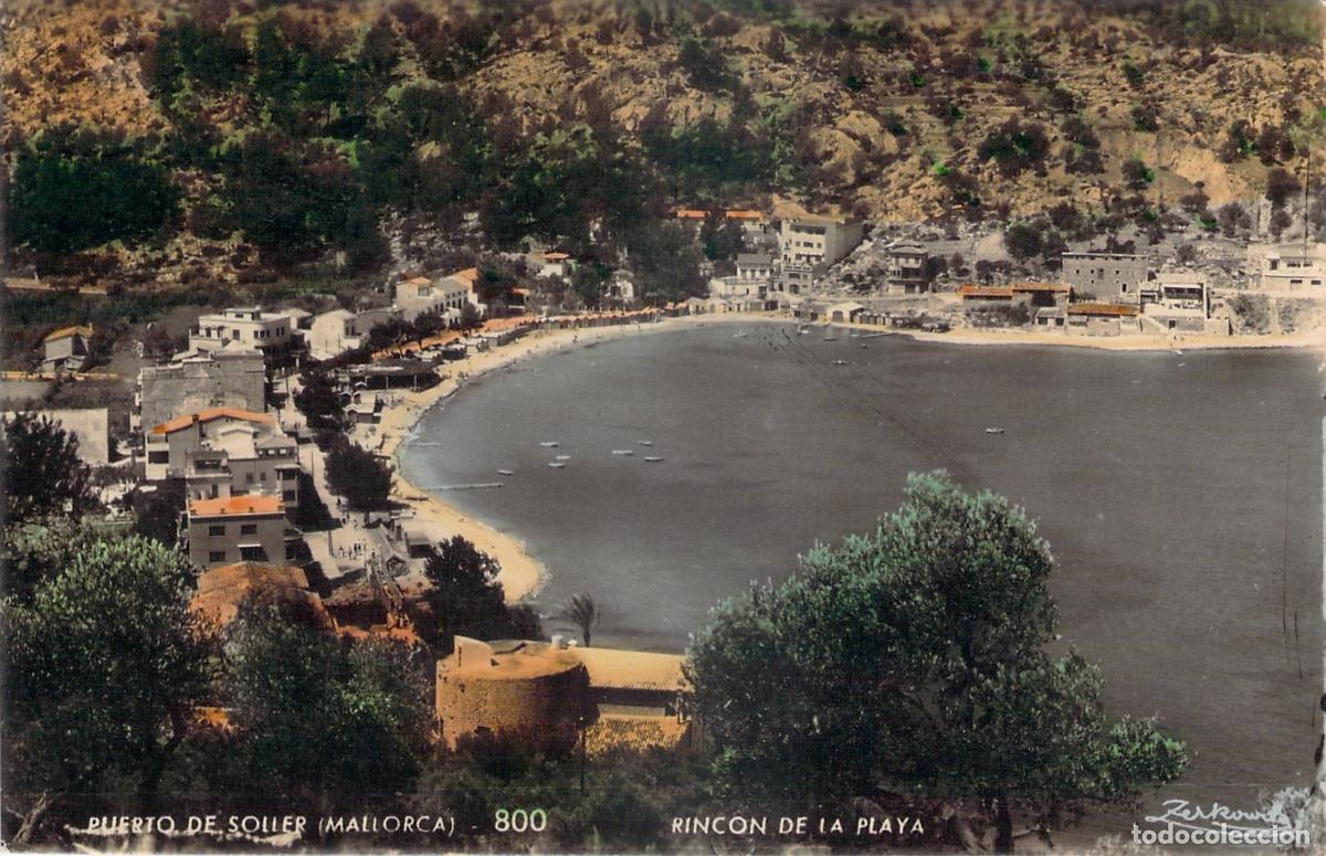 Postales: Postal Puerto de S&oacute;ller Mallorca Rinc&oacute;n de la Playa Zerkowitz