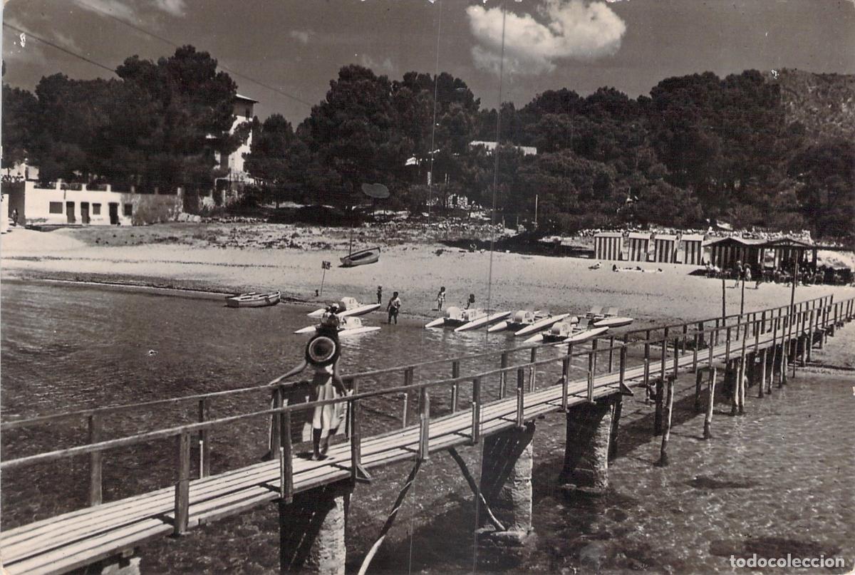 Postales: Postal de la Playa y Pasarela de Camp de Mar, Mallorca