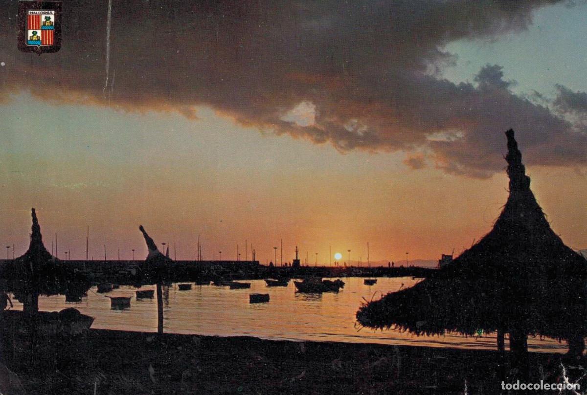 Postales: TARJETA POSTAL - 2449 MALLORCA - ARENAL - PUESTA DE SOL - ESCRITA - CIRCULADA - A. SUBIRATS CASANOVA