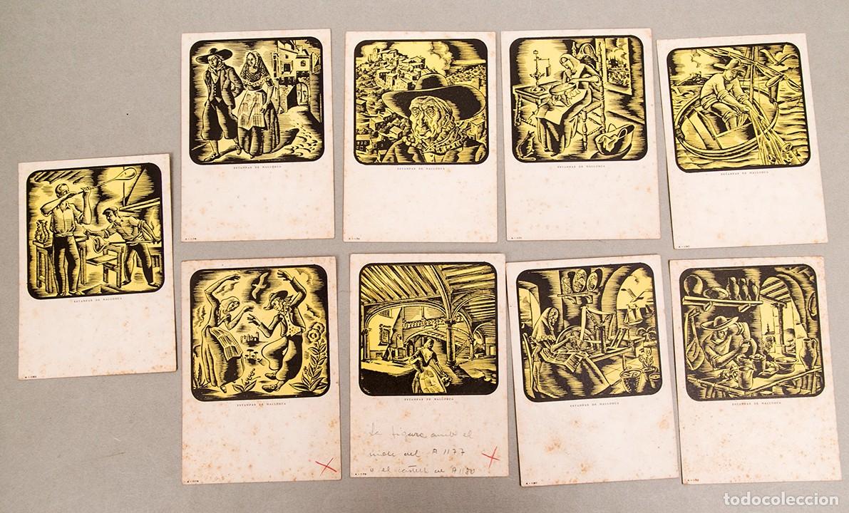 Postales: 9 ESTAMPAS DE MALLORCA