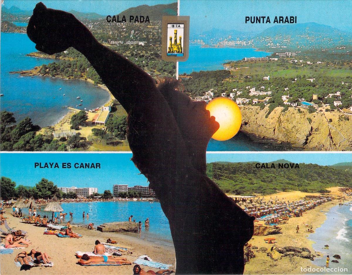 Postales: Postal de Ibiza Isla Blanca Cala Pada Punta Arabi Playa Es Canar