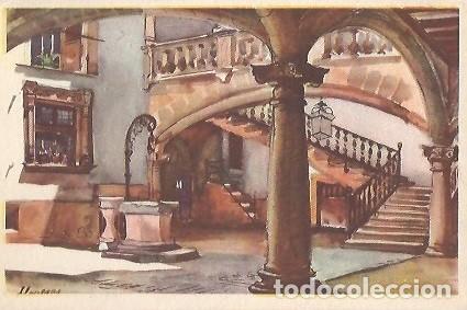 Postales: ANTIGUA POSTAL LLOVES PATIO OLESA PALMA DE MALLORCA SERIE A 21 ARCHIVO DE ARTE