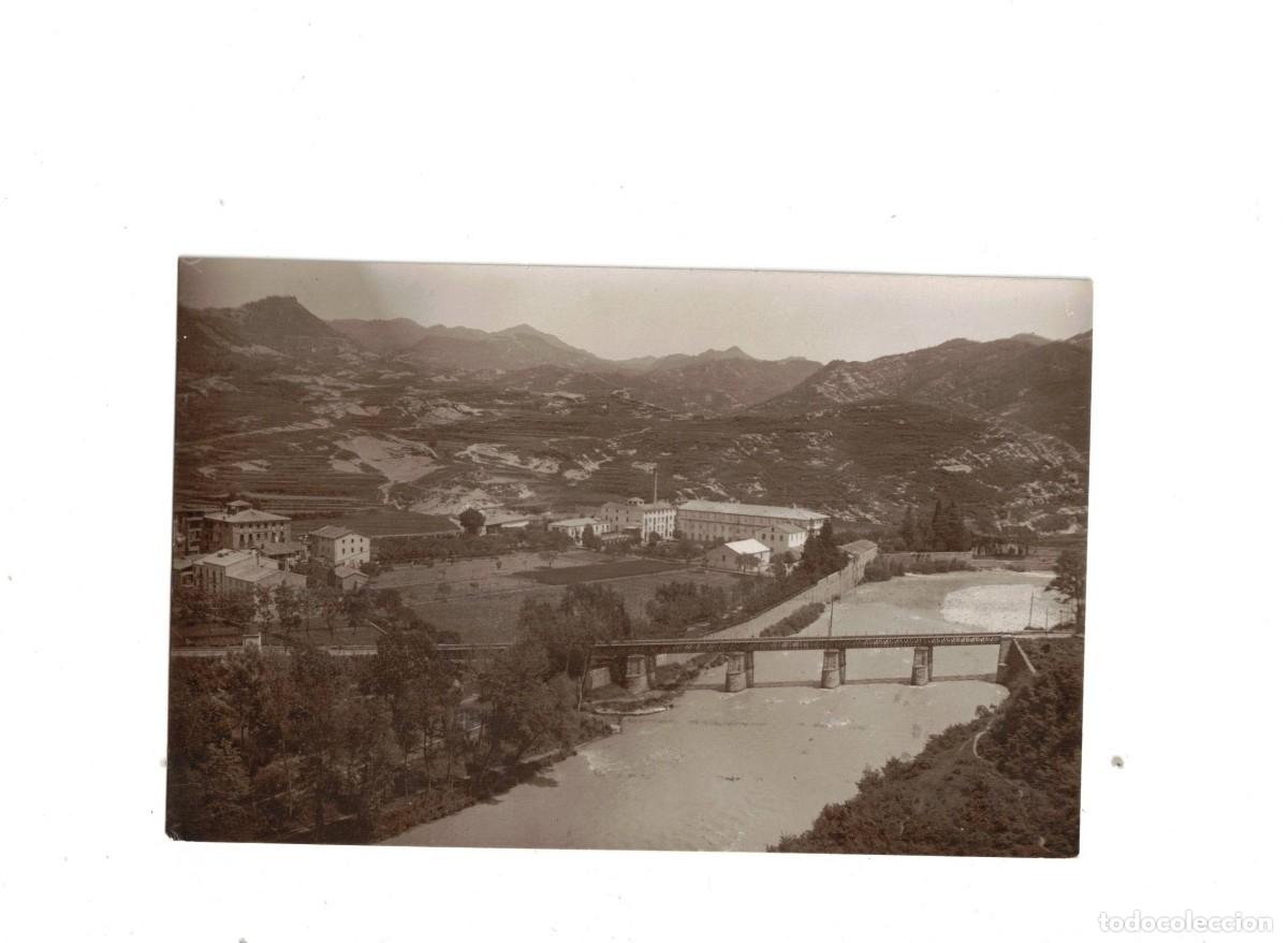 Postales: SANT QUIRZE DE BESORA. PON FERROCARRIL I F&Aacute;BRICA GUIX&Aacute;. E.F.