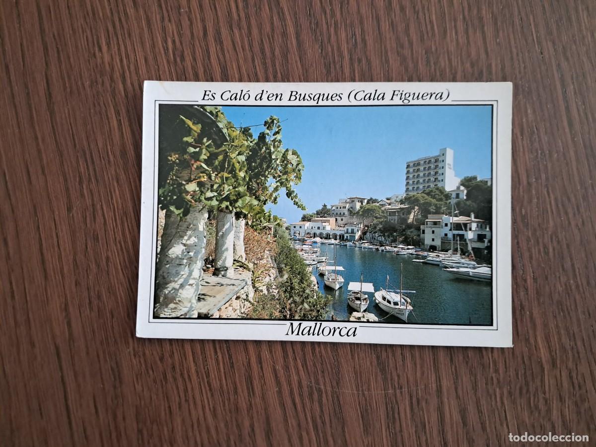 Postales: postal de Espa&ntilde;a, Es cal&oacute; d'en Busques, Cala Figuera, Santany&iacute;. Mallorca n&ordm; PM 973, a&ntilde;o 1989.
