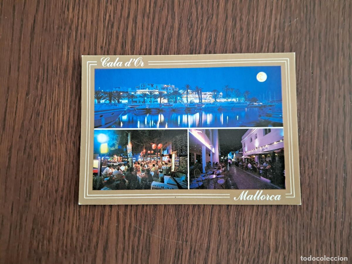 Postales: postal de Espa&ntilde;a, diferentes vistas de Cala D'Or nocturno, im&aacute;genes de Baleares, a&ntilde;o 1996.