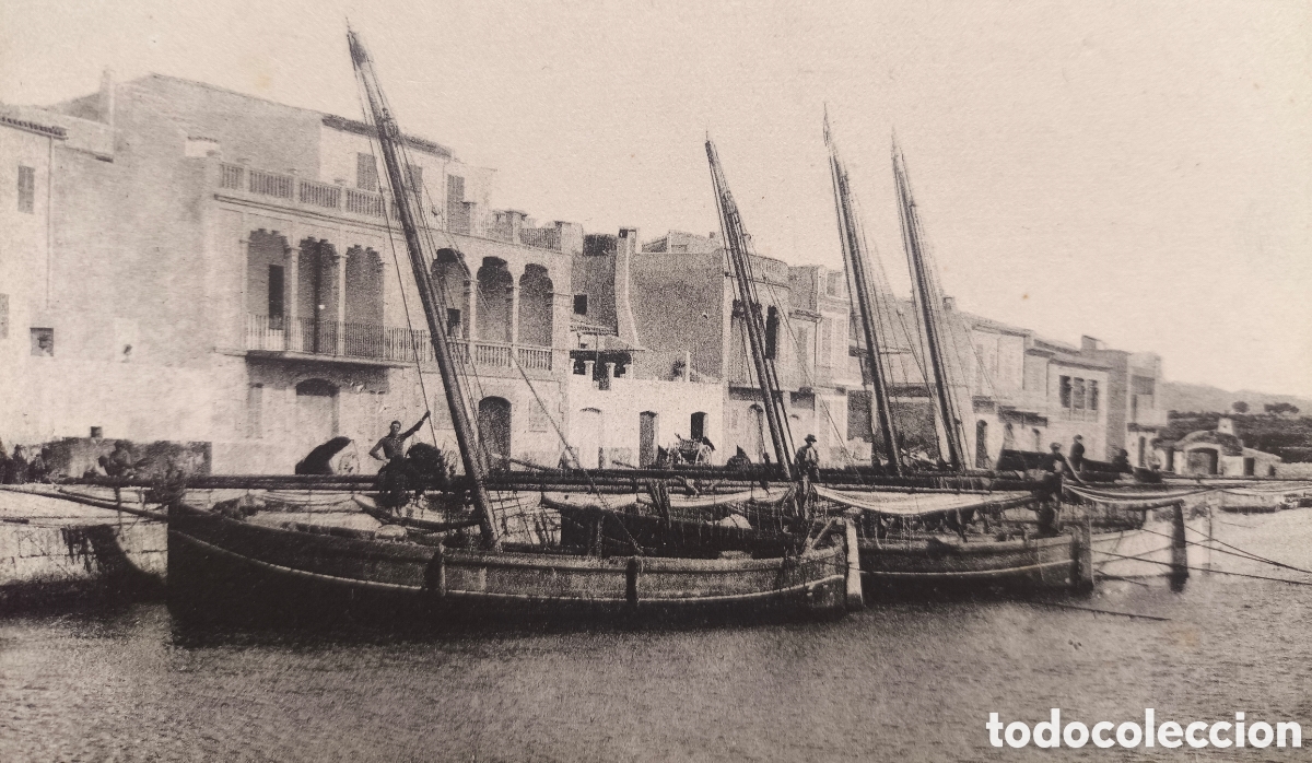 Postales: FELANITX PORTCOLOM LA ADUANA POSTAL FOTOTIPIA MIGJORN MALLORCA C. 1920
