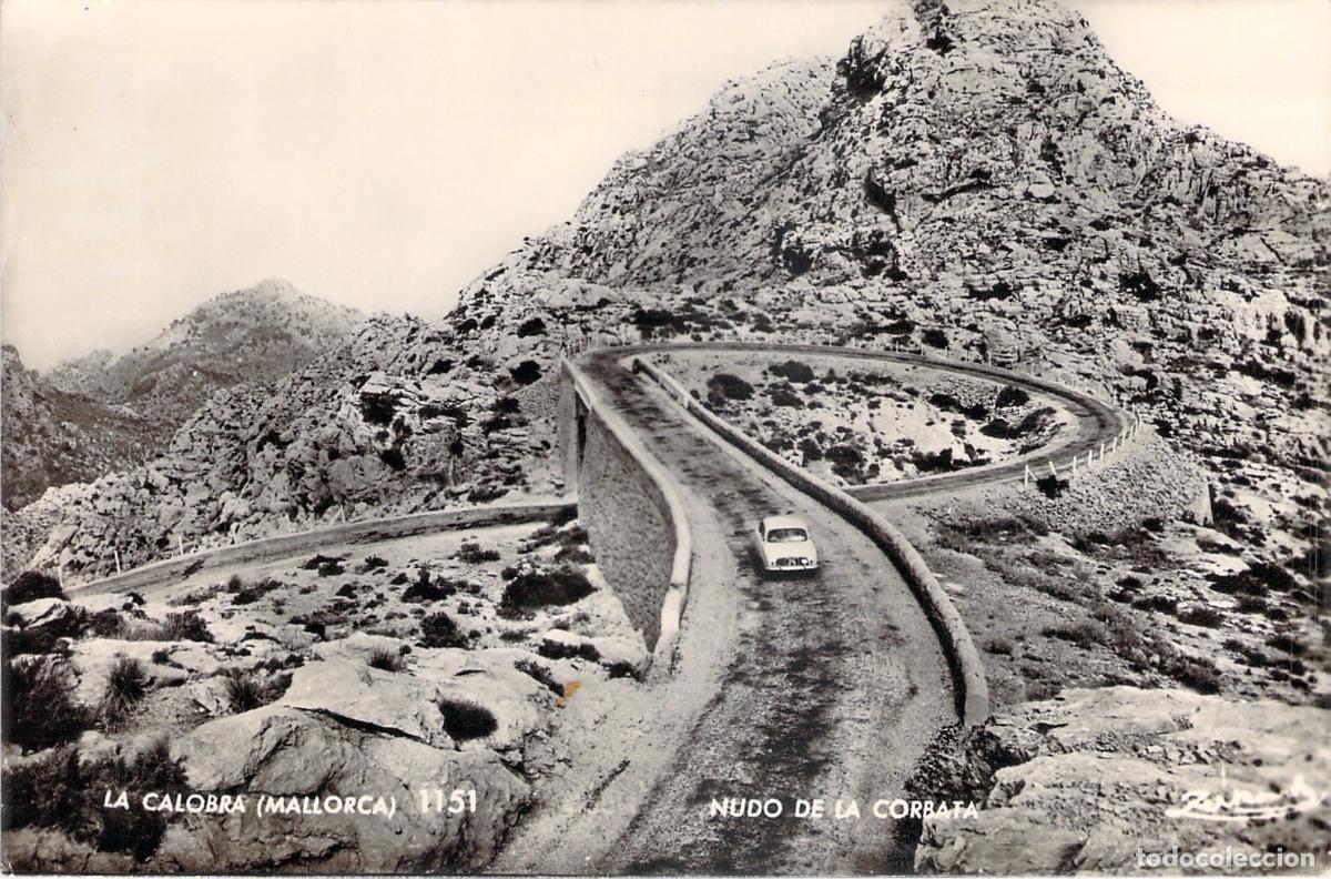 Postales: Postal de Sa Calobra, Nudo de la Corbata en Mallorca