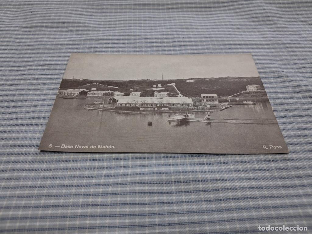 Postales: Postal antigua Menorca. Mah&oacute;n. Base naval. Hidroavi&oacute;n. R. Pons