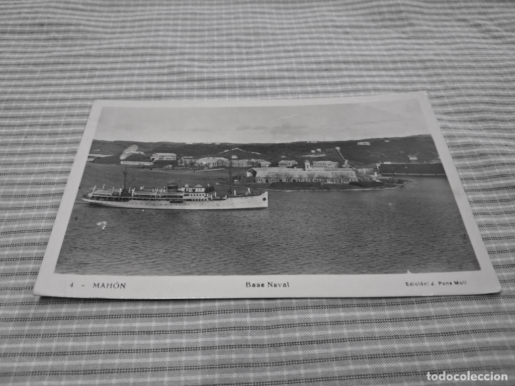 Postales: Postal antigua Menorca. Mah&oacute;n. Base Naval.