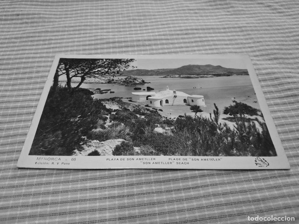 Postales: Postal antigua Menorca. Playa de Son Ametller. Pons