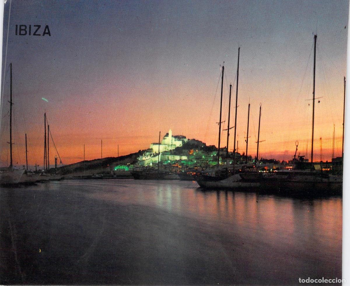 Postales: Postal de Ibiza Atardecer en el Puerto con Veleros