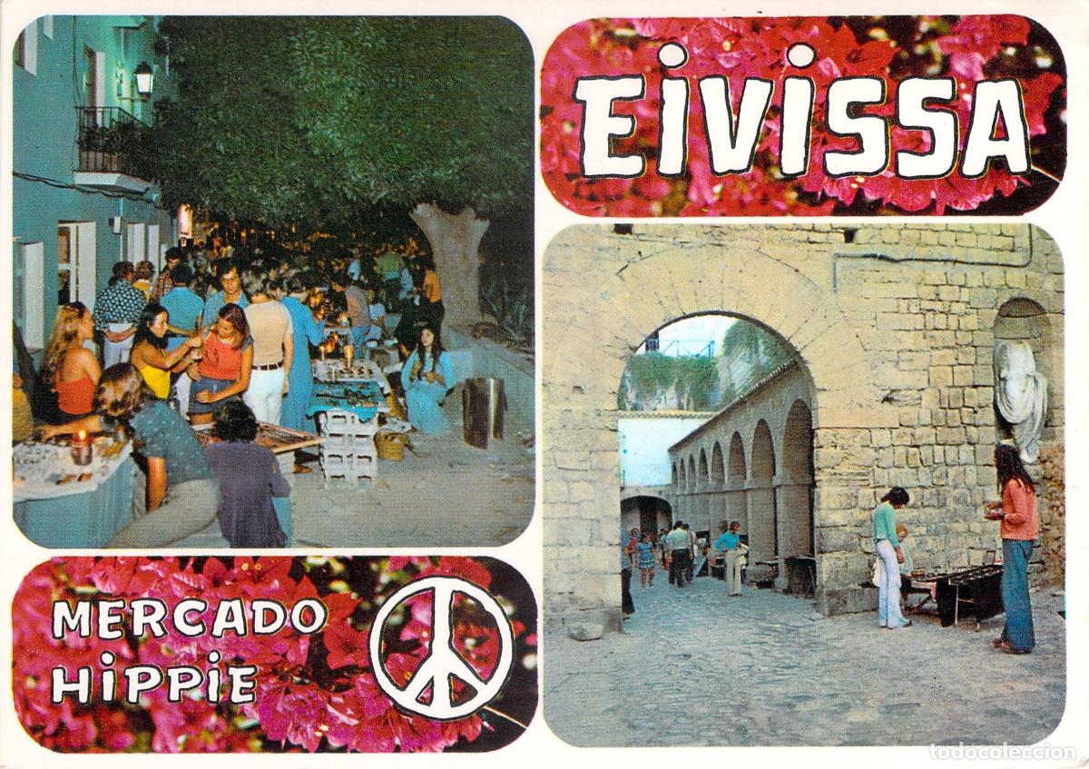Postales: Postal del Mercado Hippie en Ibiza - Eivissa, Islas Baleares