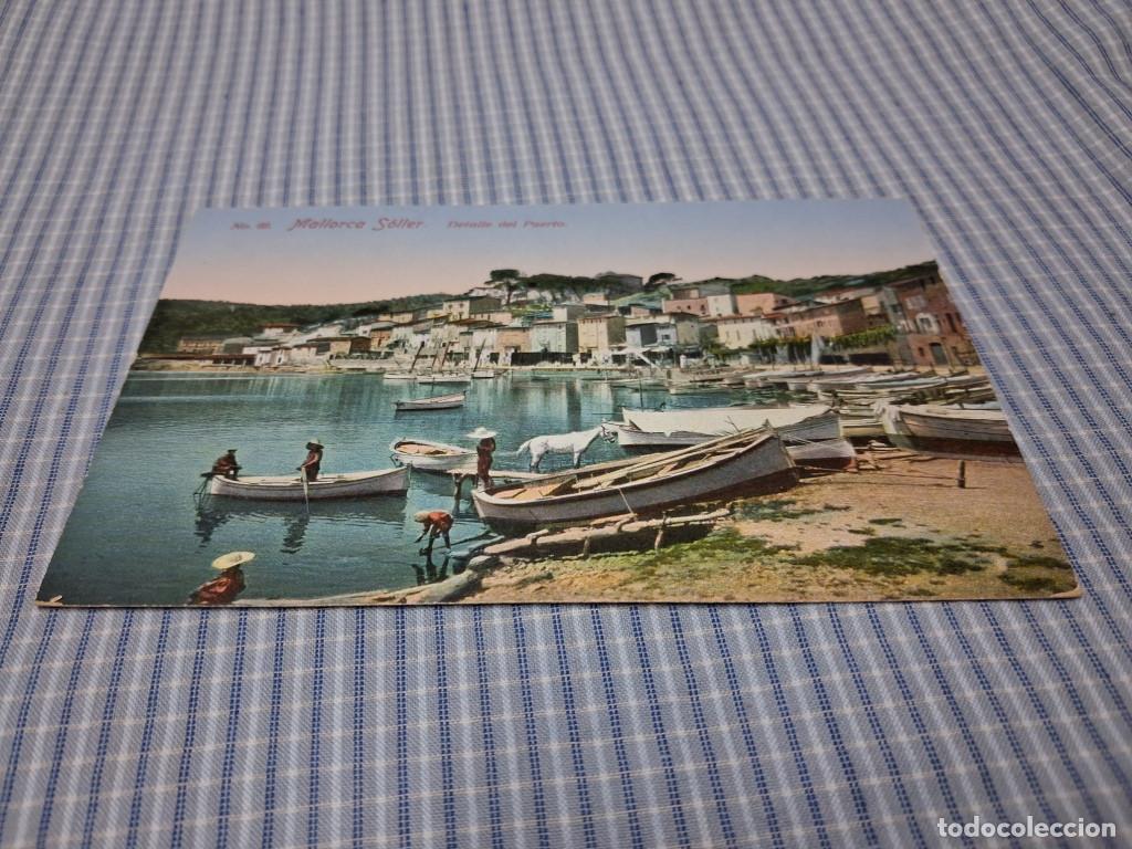 Postales: Postal antigua Mallorca. S&oacute;ller. Detalle del Puerto. AM 69