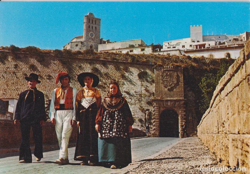 Postales: IBIZA, TRAJES T&Iacute;PICOS, MURALLAS Y CIUDAD AL FONDO &ndash; EXCLUSIVAS DIMAR N&ordm;227 &ndash; S/C