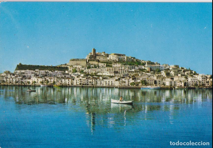 Postales: IBIZA, LA CIUDAD ANTIGUA, DESDE EL PUERTO &ndash; FOTOCOLOR JOSE M&ordf; SUBIRA 234 &ndash; S/C