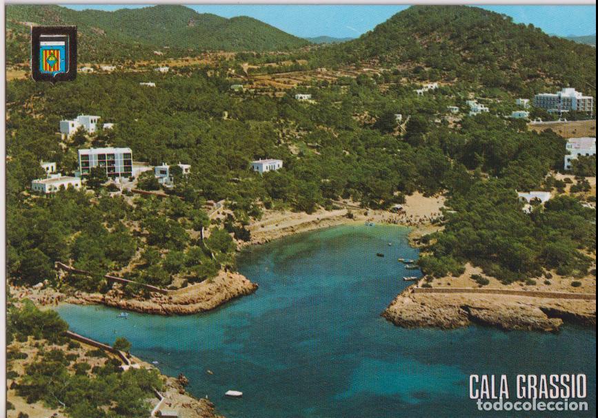 Postales: IBIZA, VISTA A&Eacute;REA DE CALA GRASSI&Oacute; &ndash; ESCUDO DE ORO N&ordm;79A &ndash; S/C