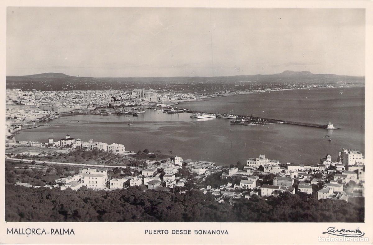 Postales: Postal de Palma de Mallorca - Puerto desde Bonanova - Foto Zerkowitz