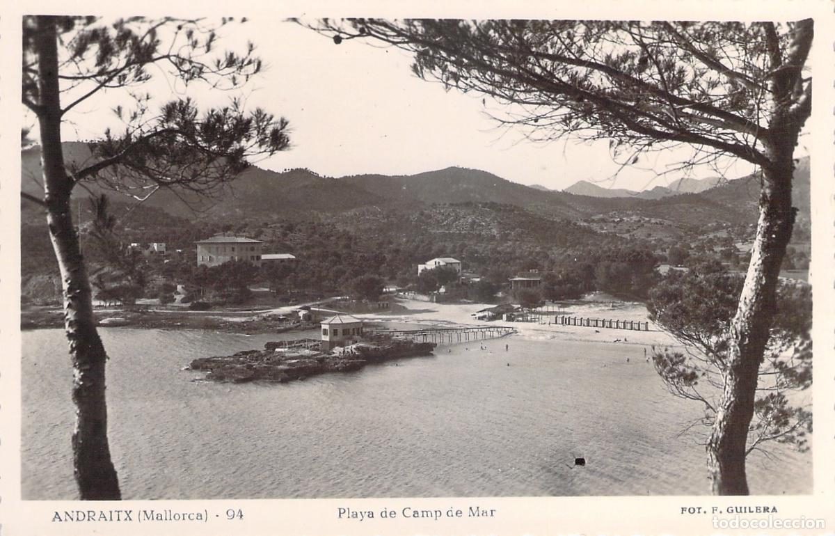 Postales: Postal de la Playa de Camp de Mar en Andraitx, Mallorca