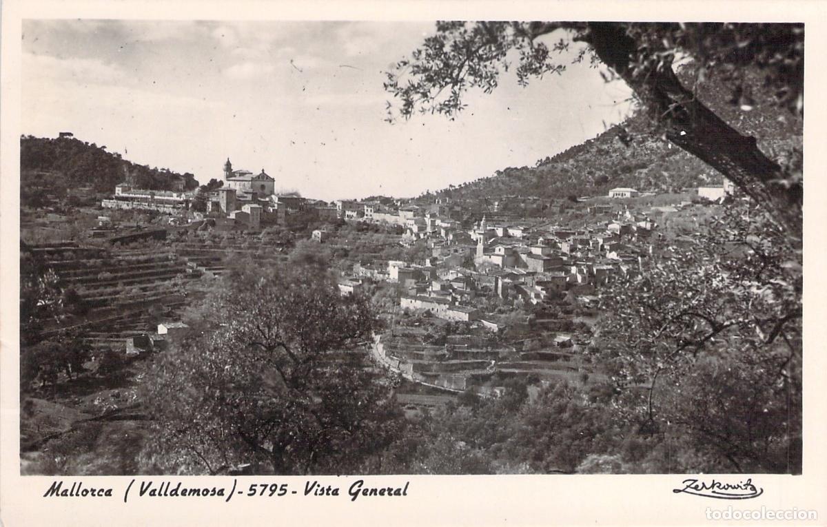 Postales: Postal de Mallorca Valldemosa Vista General Fotograf&iacute;a Zerkowitz