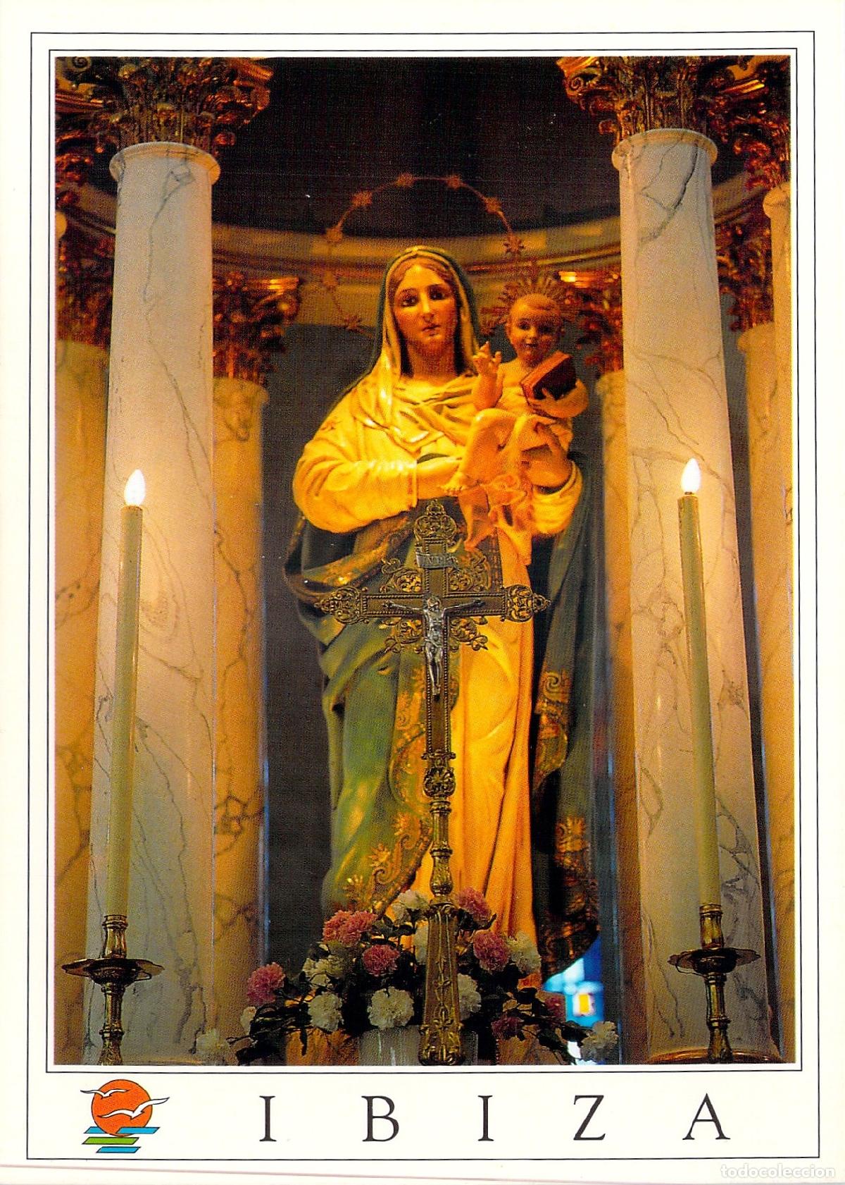 Postales: Postal de la Virgen Santa Mar&iacute;a de las Nieves, Ibiza