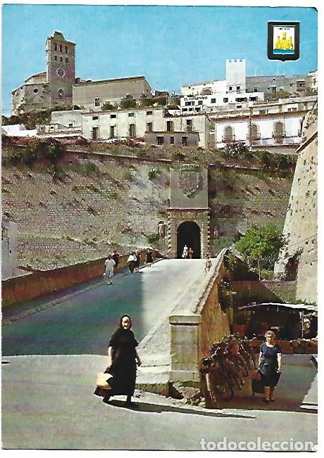 Postales: VISTA PARCIAL, RASTRILLO Y PORTAL DE LAS TABLAS.-IBIZA