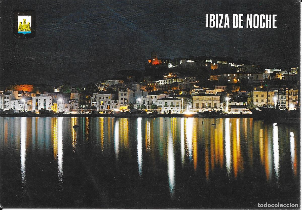 Postales: [POSTAL] Vista nocturna. Ibiza (Baleares) (sin circular)