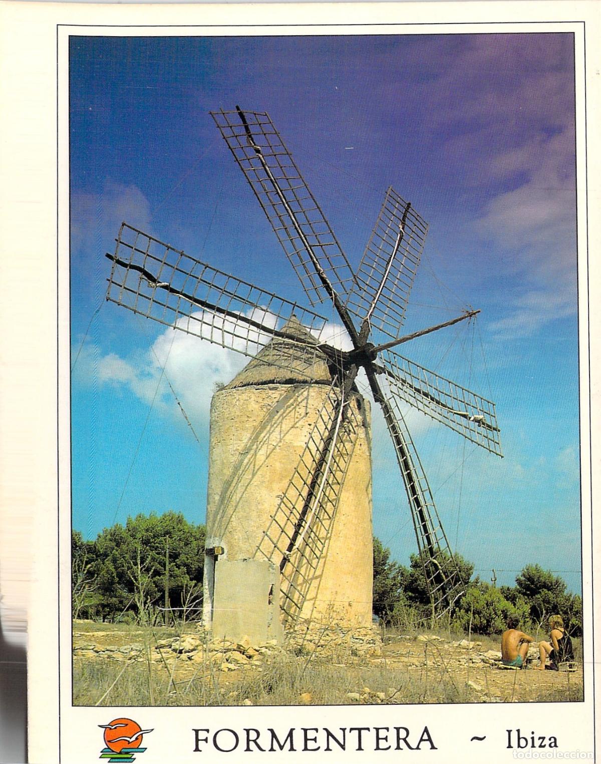 Postales: Postal de Formentera con Molino de Viento Tradicional