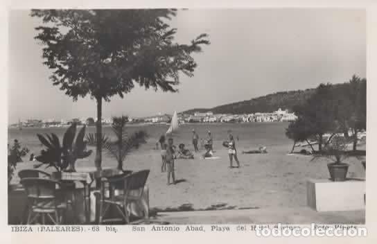 Postales: BALEARES SIN ESCRIBIR IBIZA PLAYA HOTEL SEVINAS