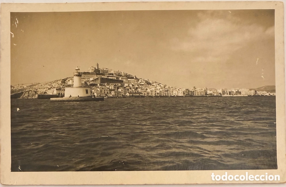 Postales: Ibiza entrada al puerto Postal circulada 1948
