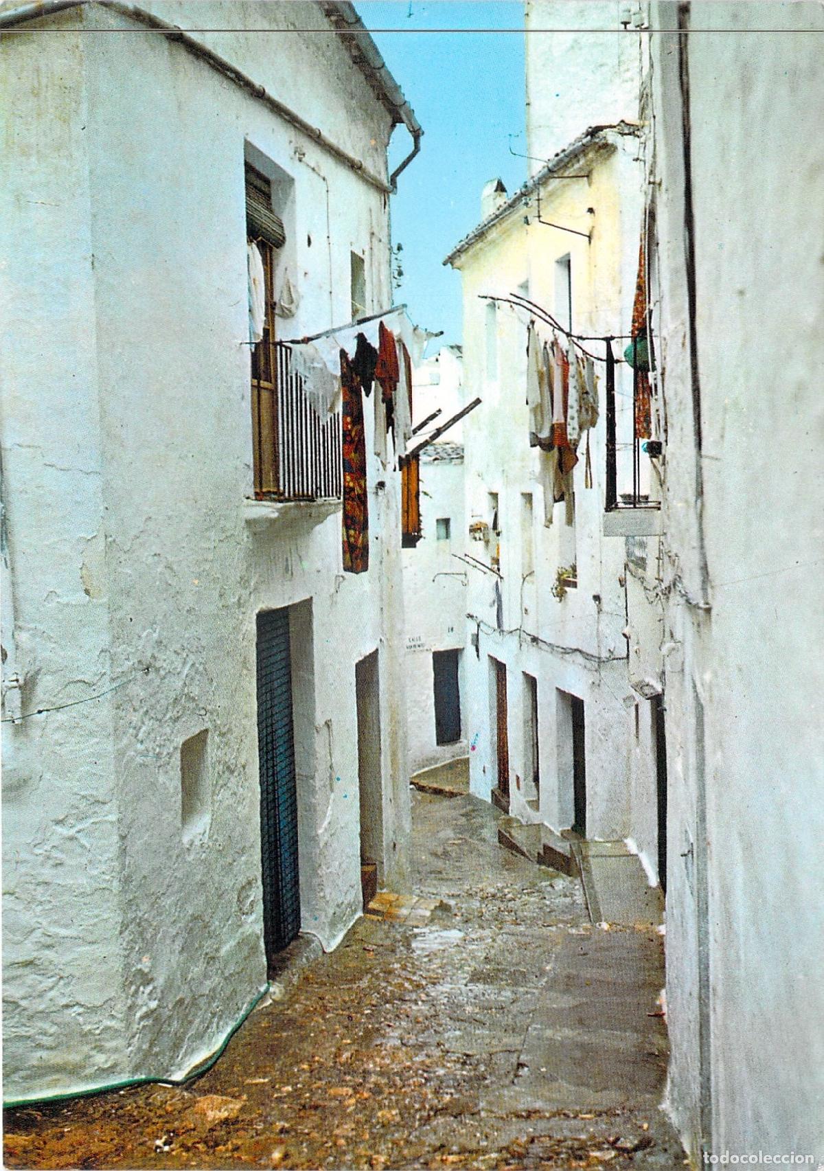 Postales: Tarjeta Postal Ibiza Calle T&iacute;pica con Ropa Tendida