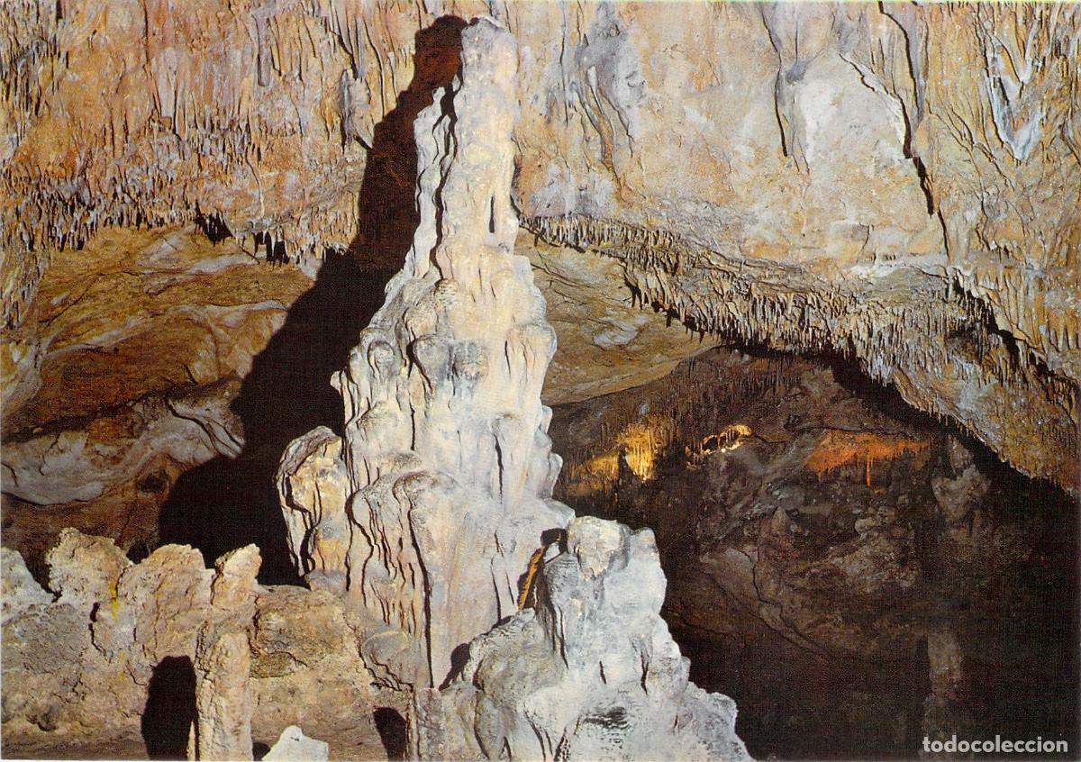 Postales: Postal Cova Santa Ibiza Baleares Formaciones Geol&oacute;gicas