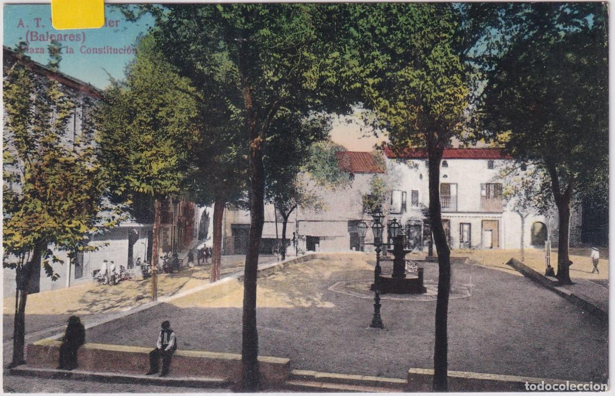 Postales: ATV 6 Soller. Baleares. Plaza de la Constituci&oacute;n. A Toldra. Sin circular