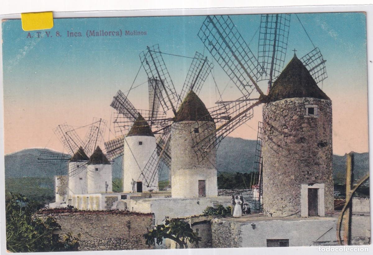 Postales: ATV 8 Soller. Baleares. Inca. Mallorca. Molinos. A Toldra. Sin circular