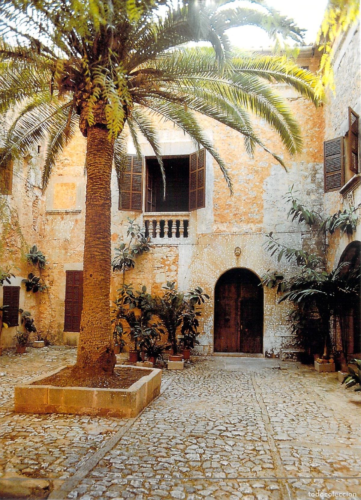 Postales: Postal Patio Mediterr&aacute;neo con Palmera y Arquitectura Tradicional