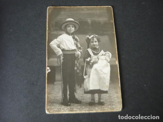 Postales: PALMA DE MALLORCA AMER FOTOGRAFO NI&Ntilde;OS DISFRAZADOS AMA DE CRIA NI&Ntilde;ERA POSTAL FOTOGRAFICA