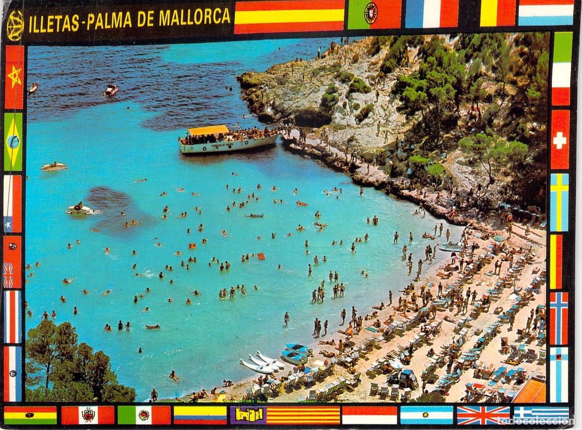 Postales: Postal de la Playa de Illetas en Palma de Mallorca