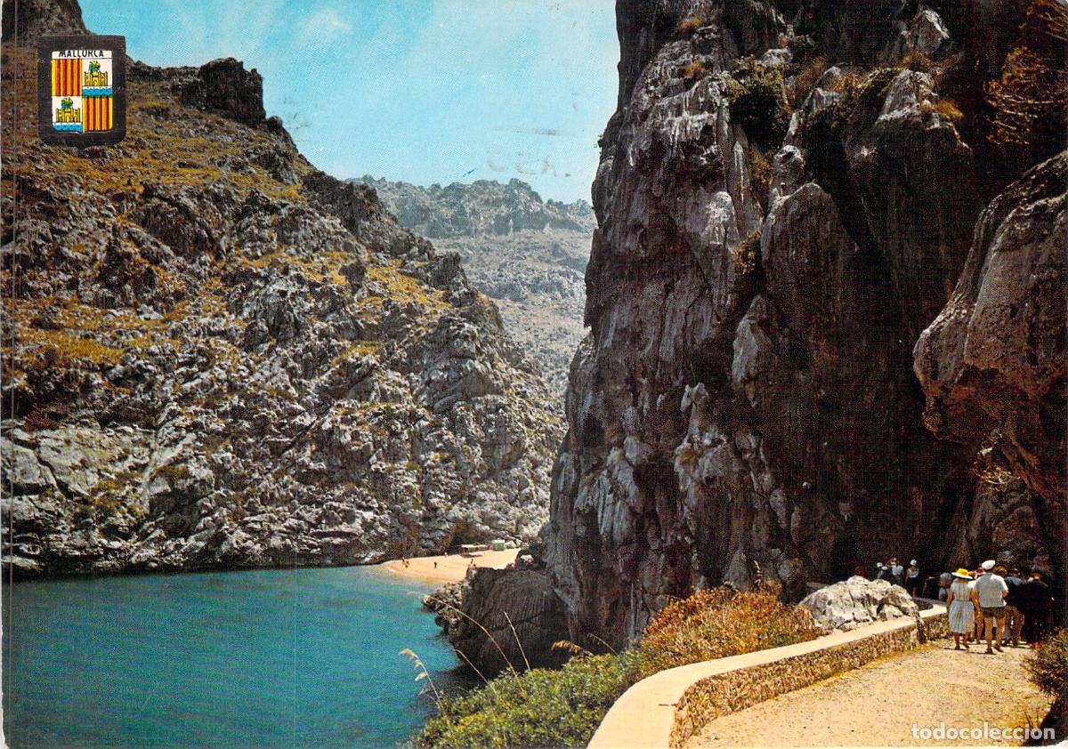 Postales: Postal de Mallorca: Torrente de Pareis, Playa y Camino