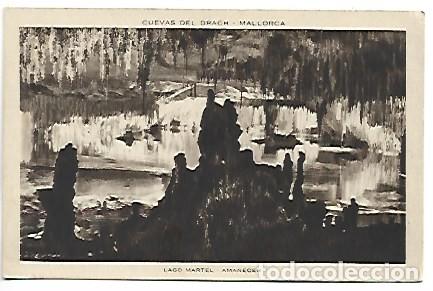 Postales: &rdquo; AMANECER &rdquo;, LAGO MARTEL.- CUEVAS DEL DRACH / MALLORCA