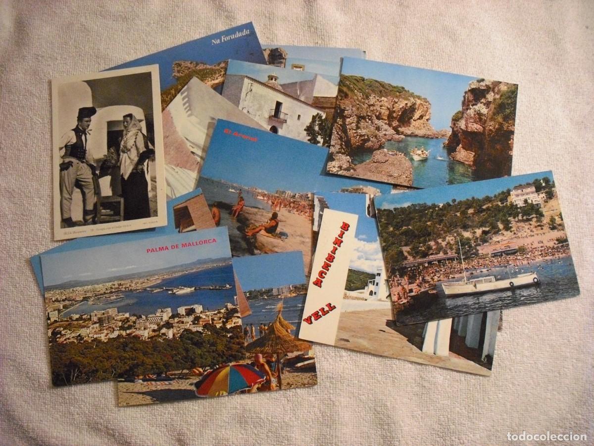 Postales: LOTE DE 15 POSTALES DE DIGERENTES LUGARES DE BALEARES