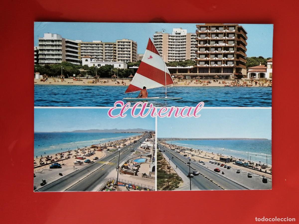 Postales: POSTAL 18533 MAT.1980S-CYP PM 697 M MALLORCA EL ARENAL PLAYA DE PALMA BALEARS -WINDSURF