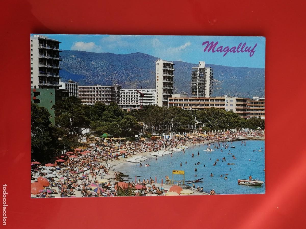 Postales: POSTAL 18584 ESCRITA-ED.PALMA 3234 MALLORCA BALEARS MAGALLUF PLAYA -PEDALON