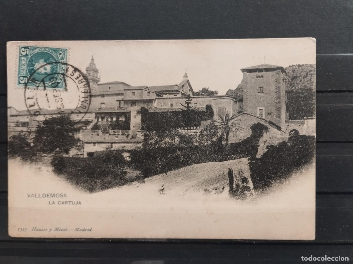 Postales: POSTAL. BALEARES. VALLDEMOSA. LA CARTUJA. CIRCULADA EN 1909
