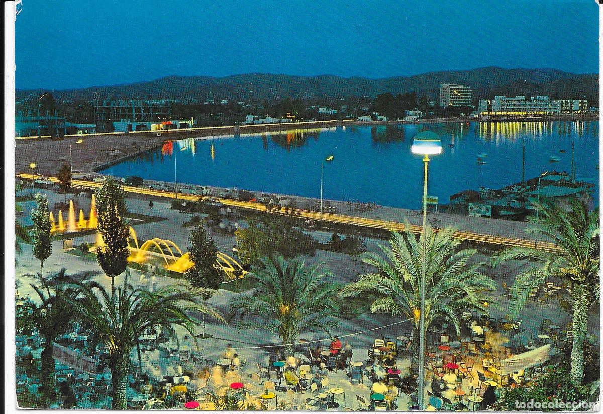 Postales: [POSTAL] Rinc&oacute;n de la Bah&iacute;a. Nocturna. San Antonio. Ibiza (Baleares) (circulada)