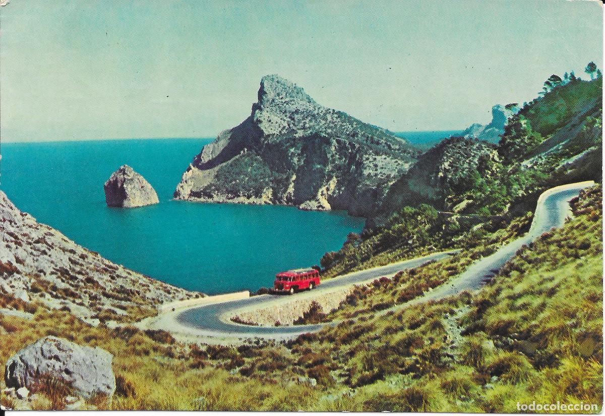 Postales: [POSTAL] El Colomer y Carret. a Formentor. Pollensa. Mallorca (Baleares) A&ntilde;o 1956 (circulada)