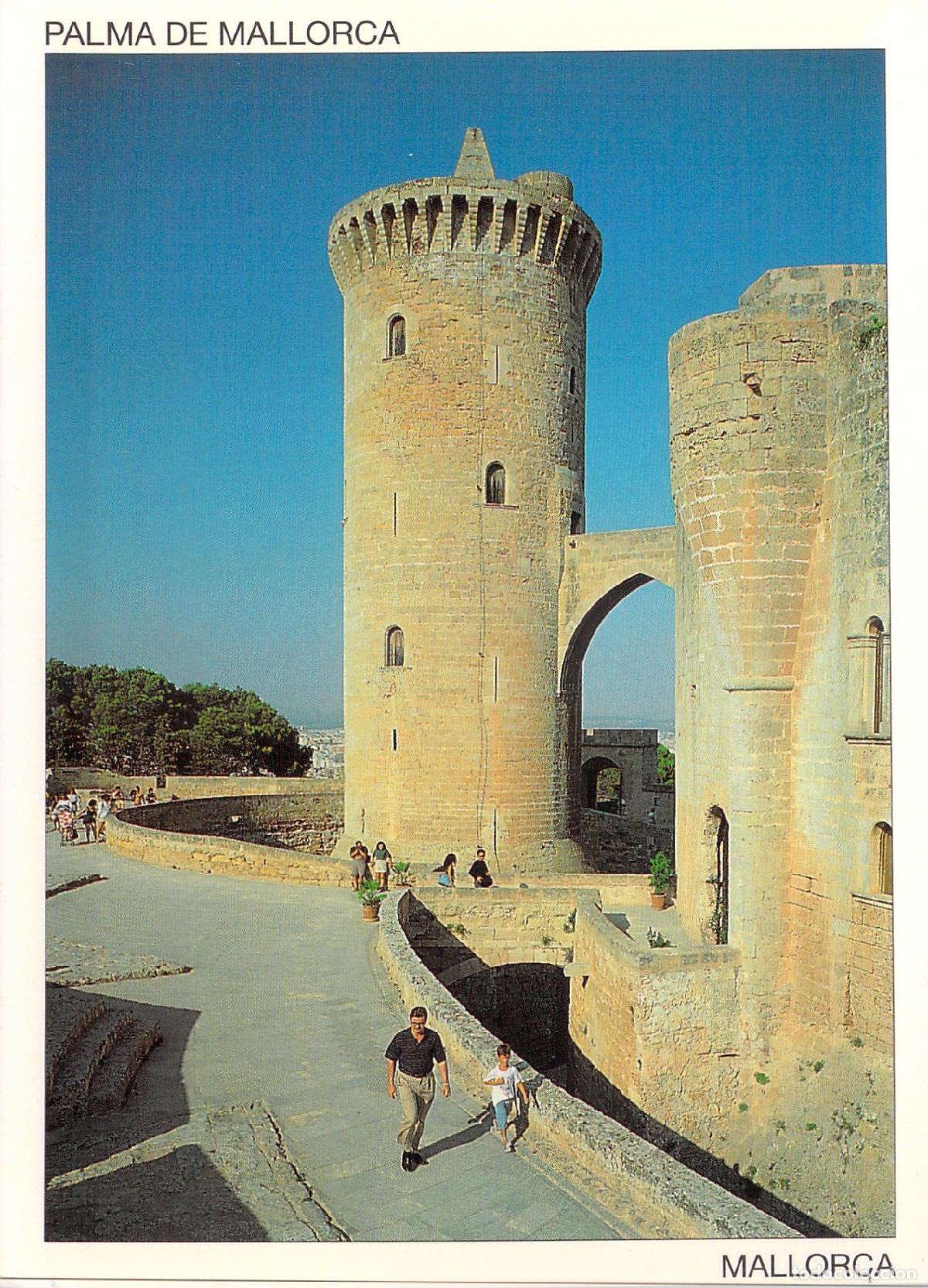 Postales: Postal del Castell de Bellver en Palma de Mallorca