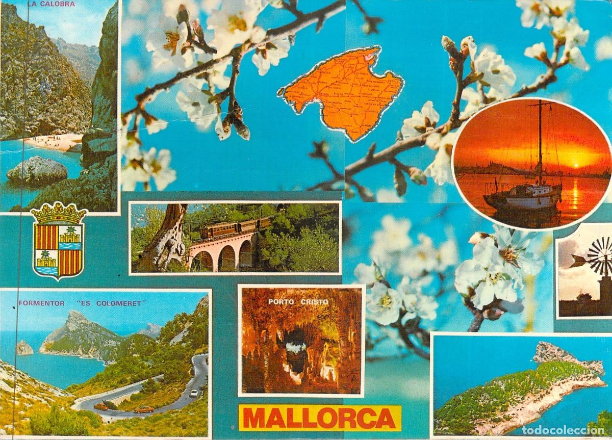 Postales: Postal Multi-vista de Mallorca: La Calobra, Formentor y Porto Cristo