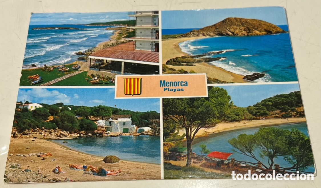 Postales: Postal. Playas. Menorca. Ediciones Sicilia. A&ntilde;os 70.